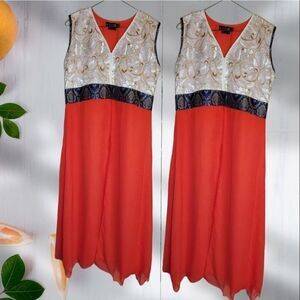 Garb red casual kurti tunic-dress